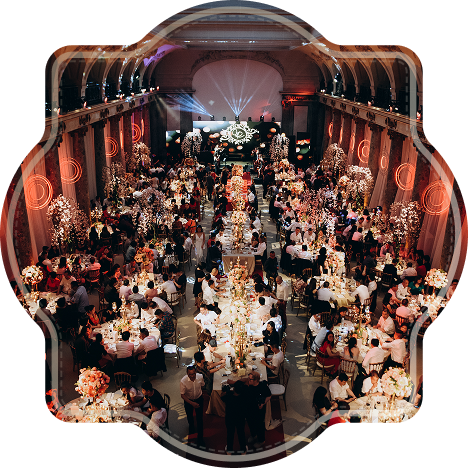 Large choix de salles pour tous types d’événements.